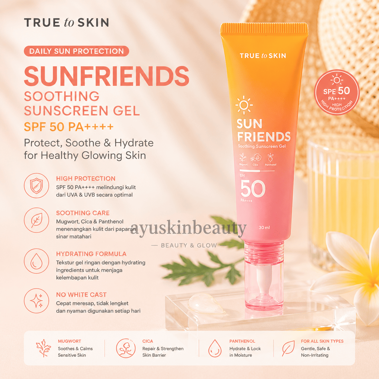 Sunfriends Soothing Sunscreen Gel SPF 50 PA++++