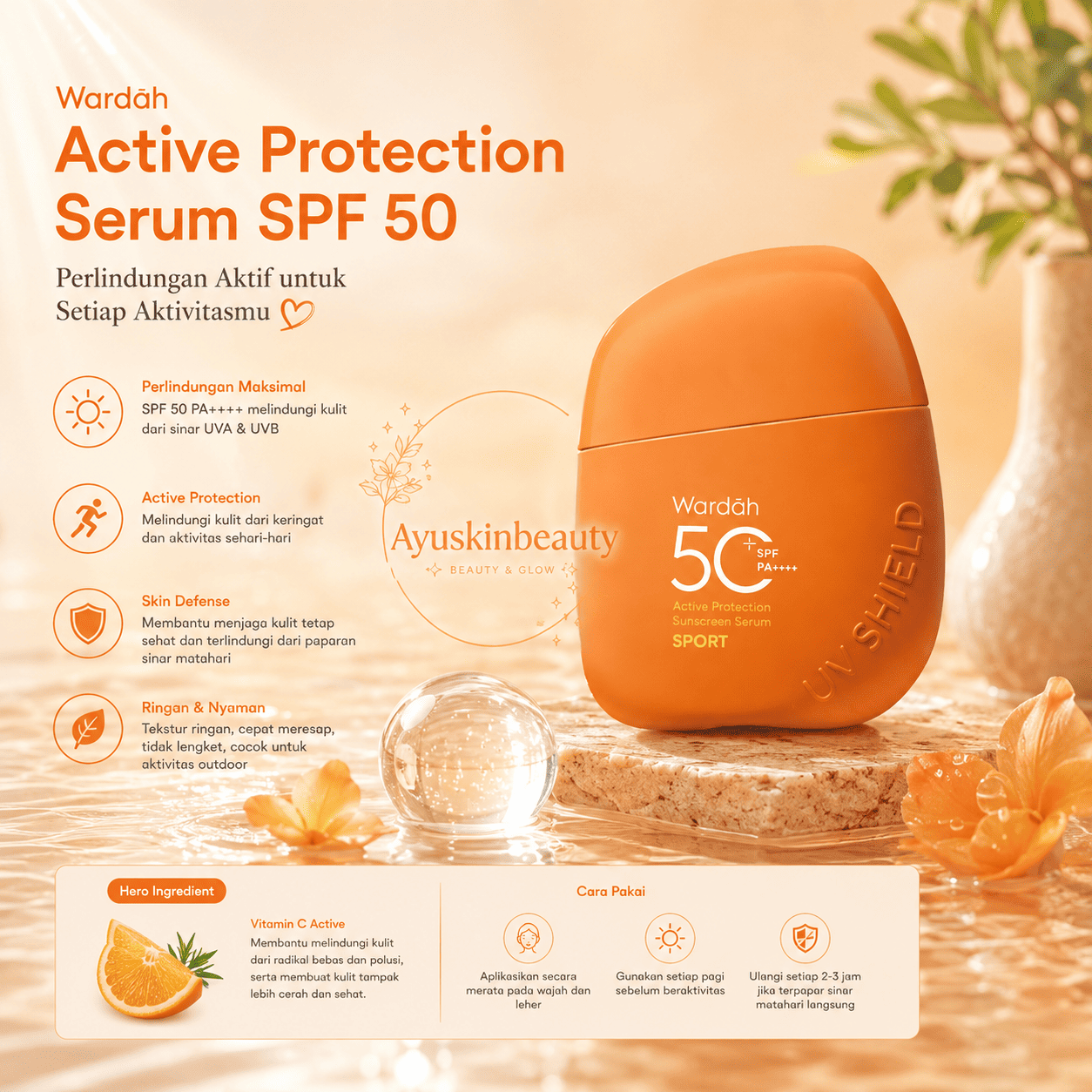 Wardah Active Protection Serum SPF 50