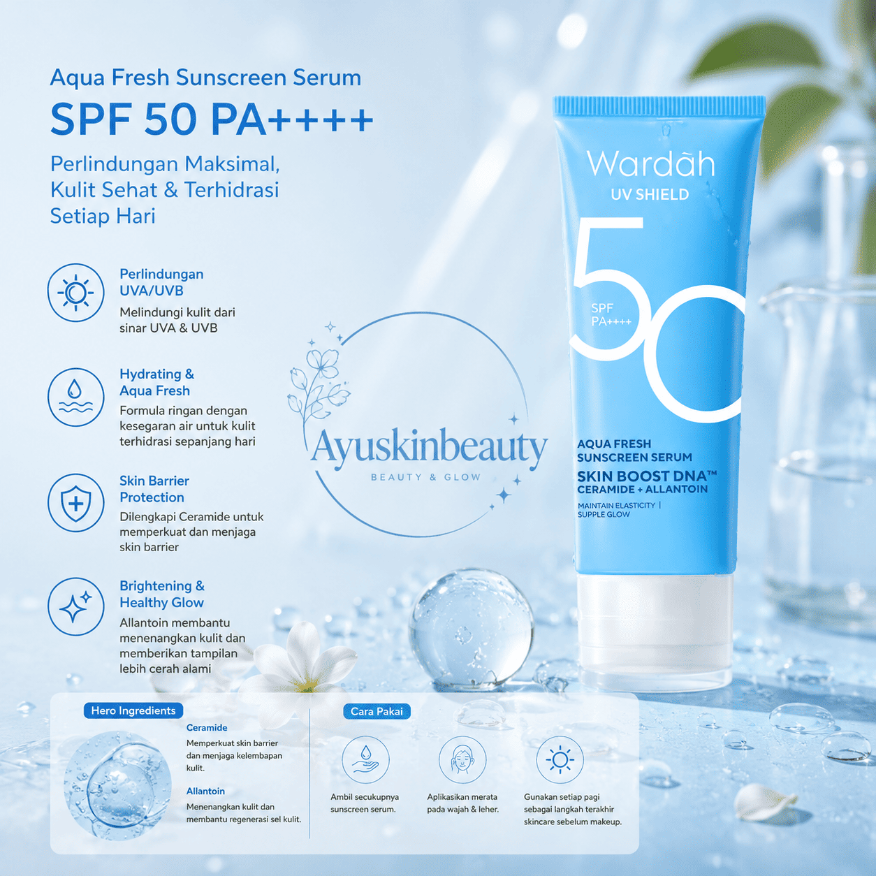 Wardah Aqua Fresh Essence SPF 50