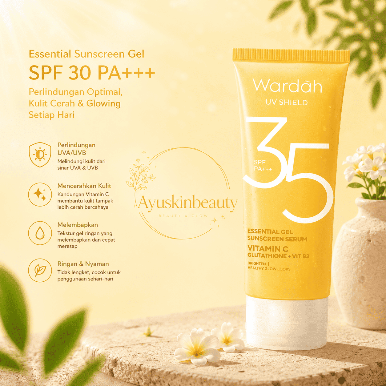 Wardah Essential Sunscreen Gel SPF 30